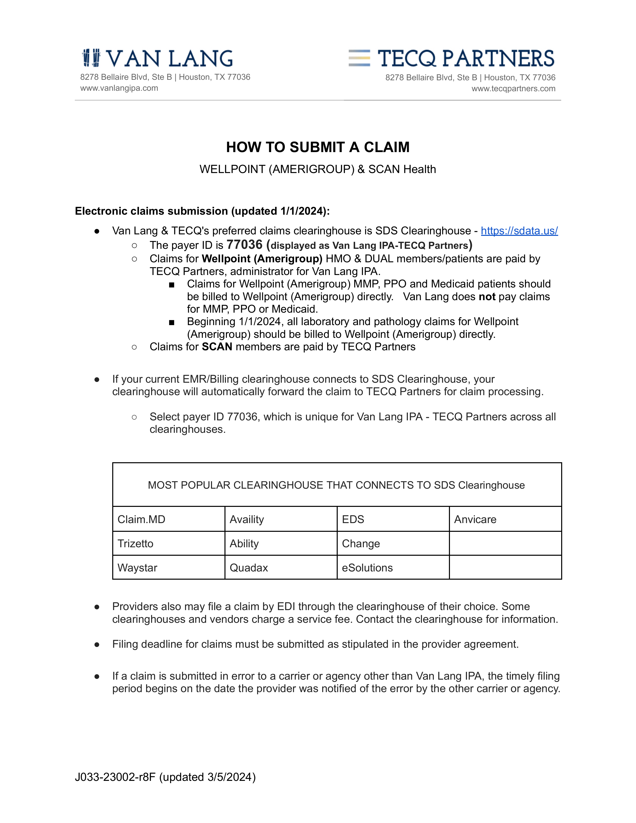 How to Submit A Claim 1